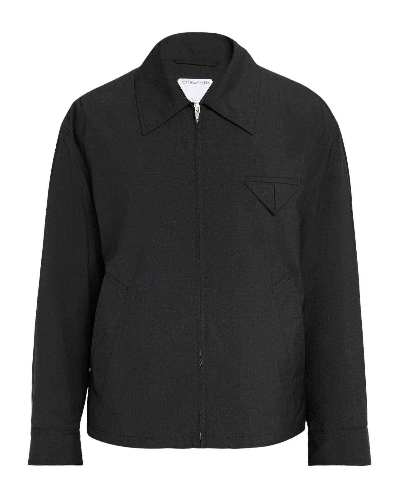 Men's Wool Triangle-Pocket Full-Zip Blouson Men's Wool Triangle-Pocket Full-Zip Blouson