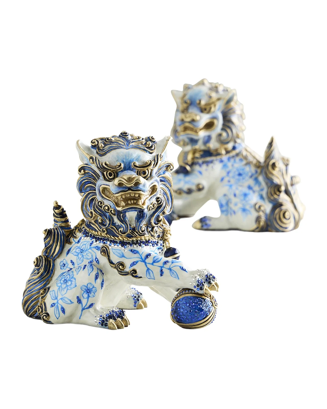 Jay Strongwater Shi Foo Dog Chinoiserie Figurine