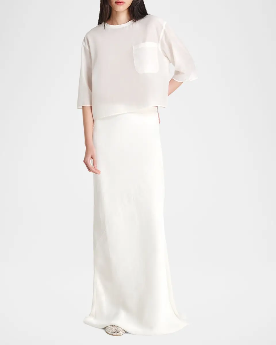 TWP New Ex Semi-Sheer Tee | Thumbnail 2 TWP New Ex Semi-Sheer Tee | Thumbnail 2