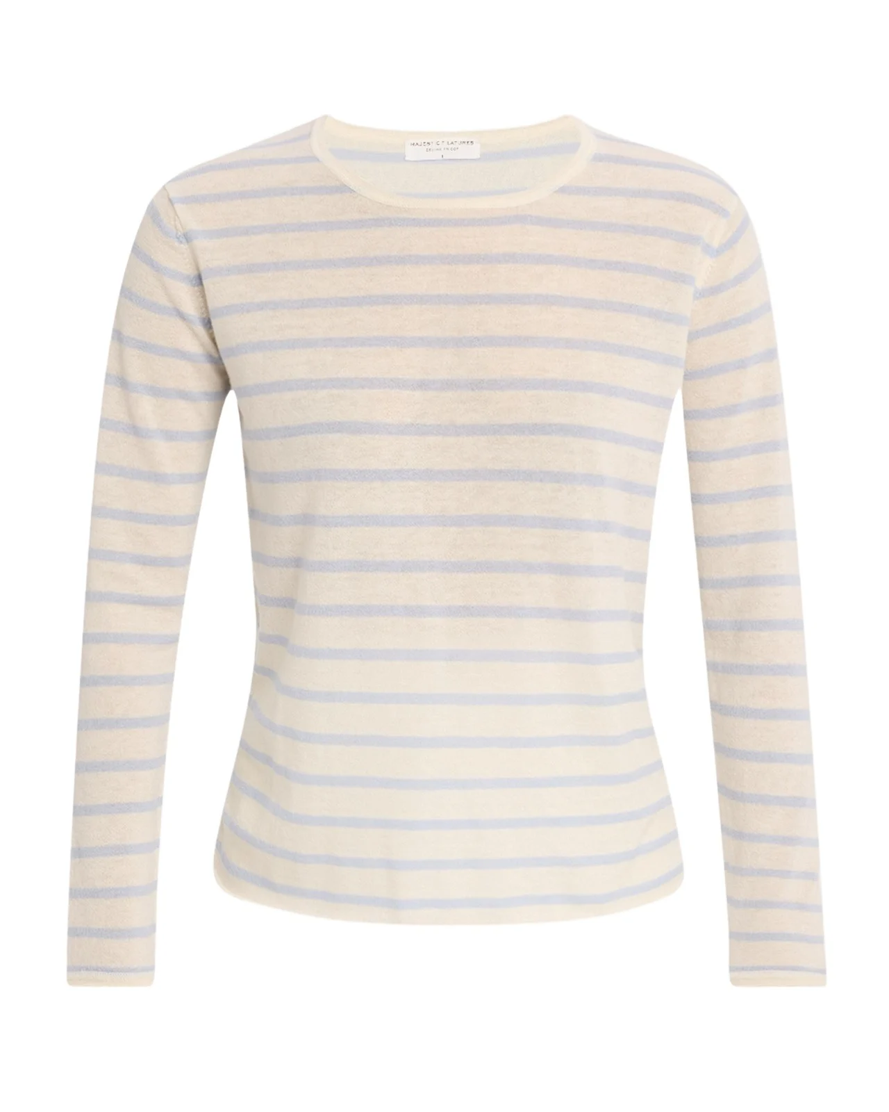 Striped Machine-Washable Cashmere Sweater Striped Machine-Washable Cashmere Sweater