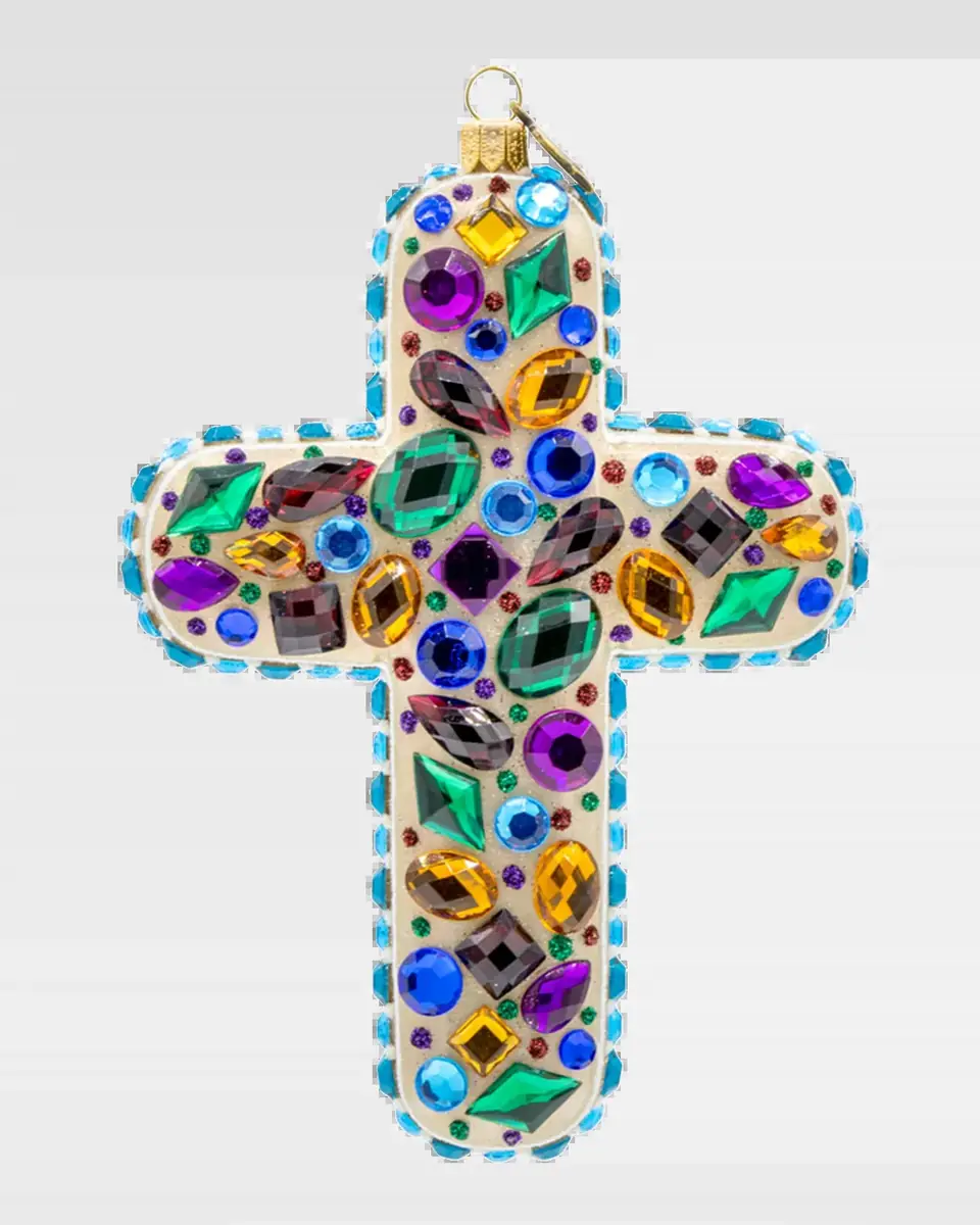 Jay Strongwater Bejeweled Cross Christmas Ornament | Thumbnail 2