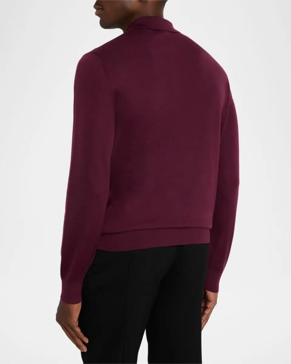 Stefano Ricci Men's Cashmere Quarter-Zip Polo Sweater | Thumbnail 2 Stefano Ricci Men's Cashmere Quarter-Zip Polo Sweater | Thumbnail 2
