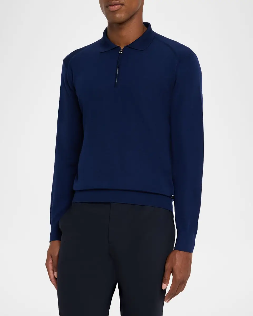 Stefano Ricci Men's Cashmere Quarter-Zip Polo Sweater | Thumbnail 11 Stefano Ricci Men's Cashmere Quarter-Zip Polo Sweater | Thumbnail 11