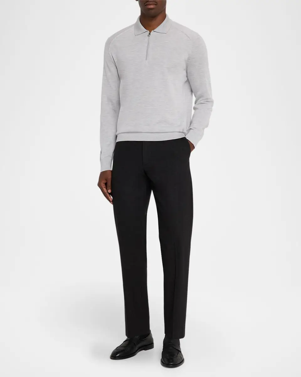 Stefano Ricci Men's Cashmere Quarter-Zip Polo Sweater | Thumbnail 5 Stefano Ricci Men's Cashmere Quarter-Zip Polo Sweater | Thumbnail 5