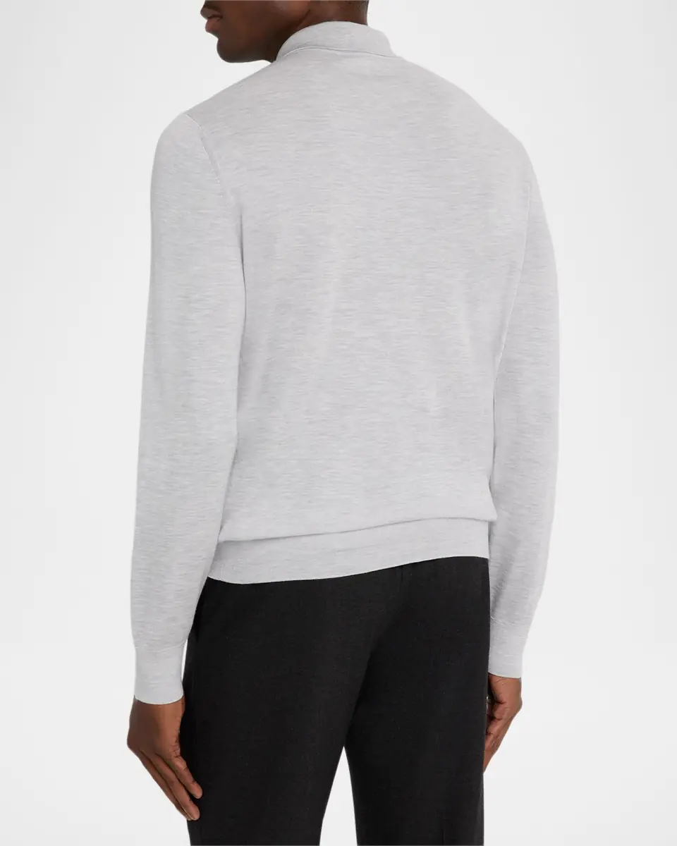 Stefano Ricci Men's Cashmere Quarter-Zip Polo Sweater | Thumbnail 6 Stefano Ricci Men's Cashmere Quarter-Zip Polo Sweater | Thumbnail 6