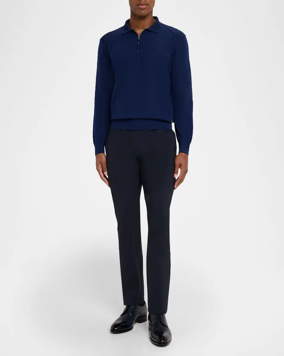 Stefano Ricci Men's Cashmere Quarter-Zip Polo Sweater | Thumbnail 9 Stefano Ricci Men's Cashmere Quarter-Zip Polo Sweater | Thumbnail 9