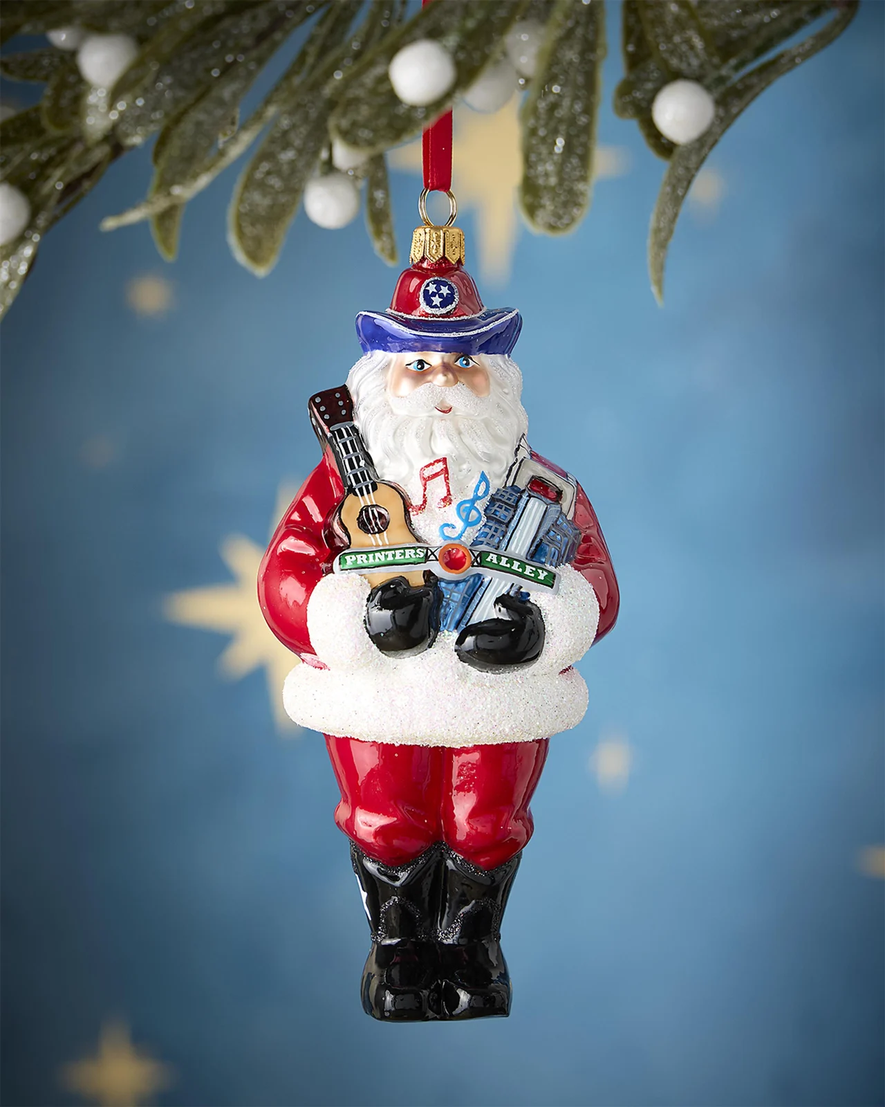 Joy To The World Collectibles Neiman Marcus Music Santa Christmas Ornament