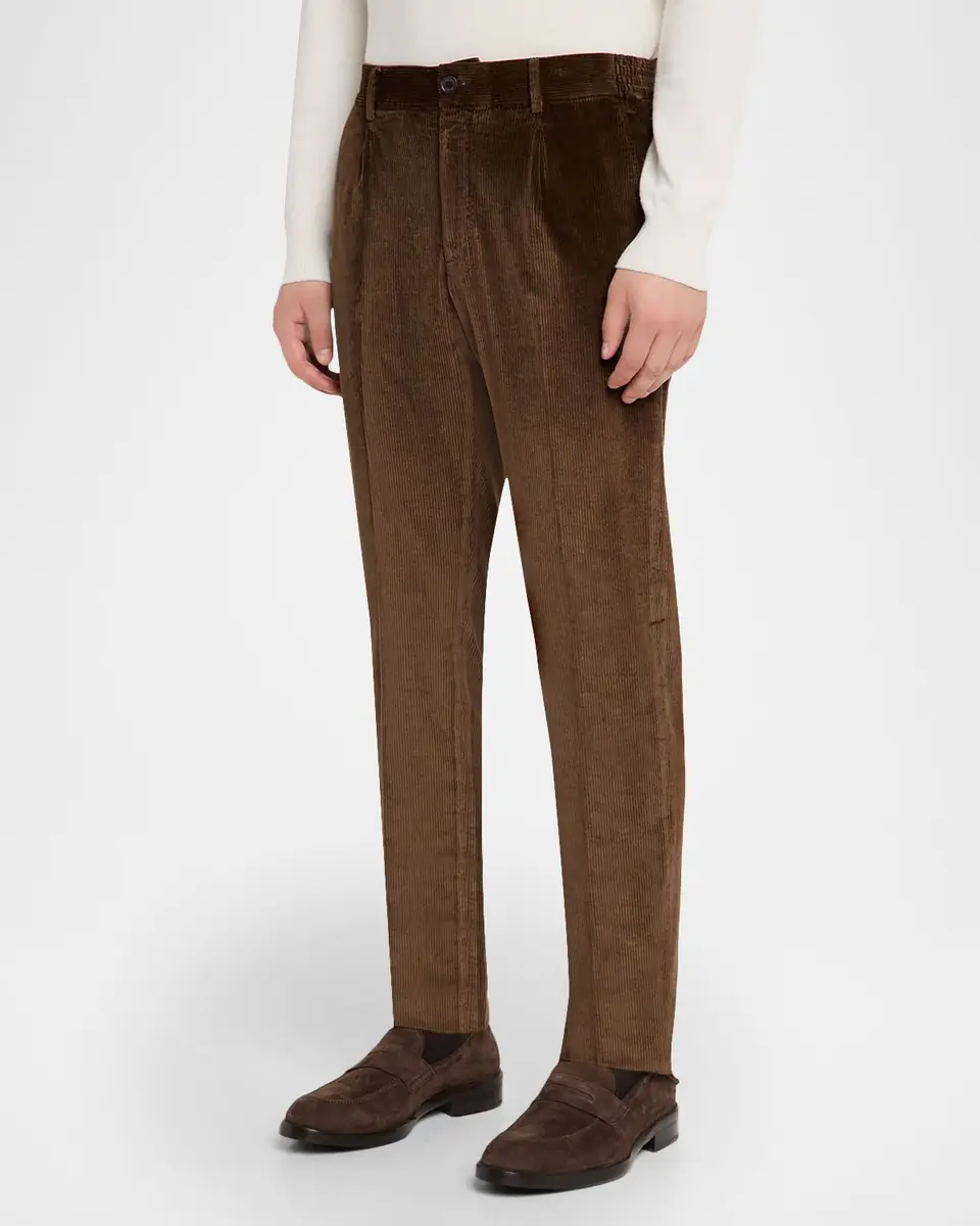 Stefano Ricci Men's Cotton-Blend Corduroy Trousers | Thumbnail 3