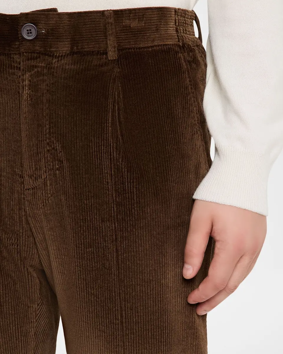 Stefano Ricci Men's Cotton-Blend Corduroy Trousers | Thumbnail 4