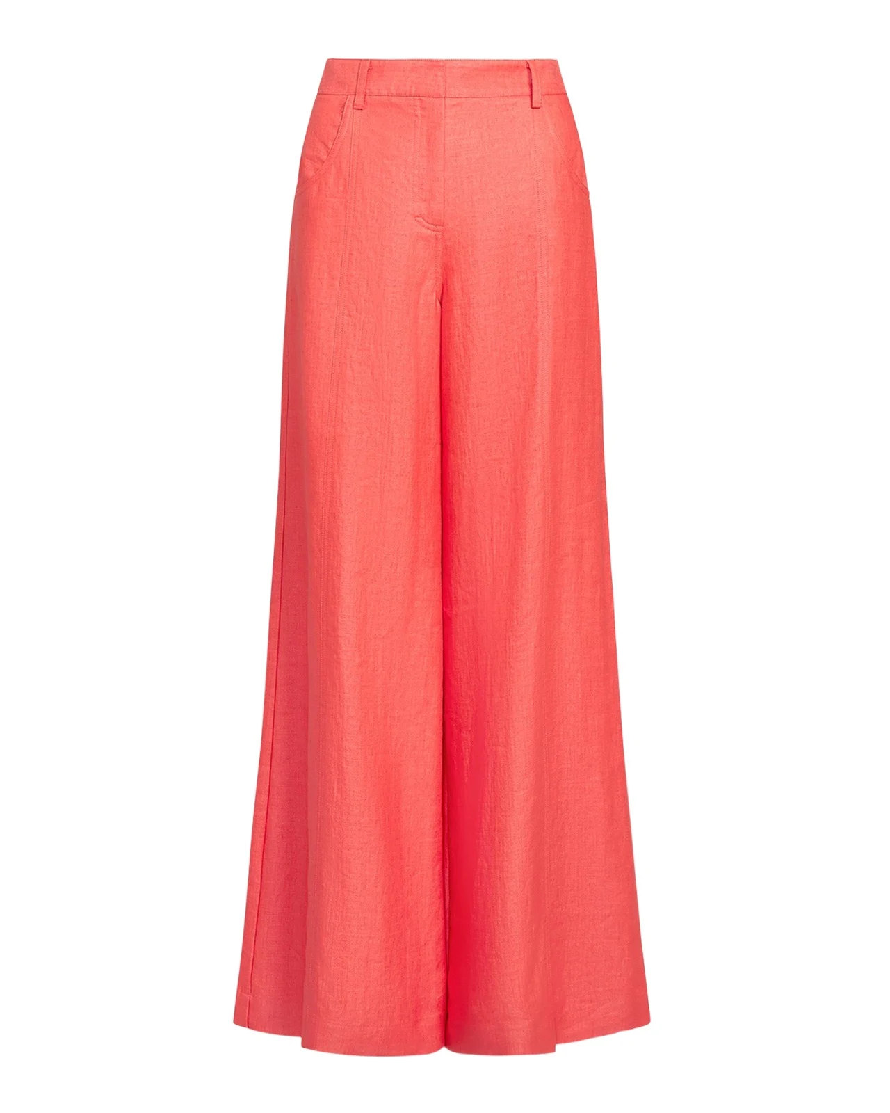 Dees Cotton Linen Wide-Leg Trousers Dees Cotton Linen Wide-Leg Trousers