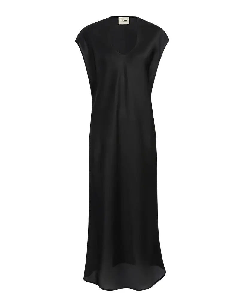 Darby Cap-Sleeve Bias Silk Maxi Dress Darby Cap-Sleeve Bias Silk Maxi Dress