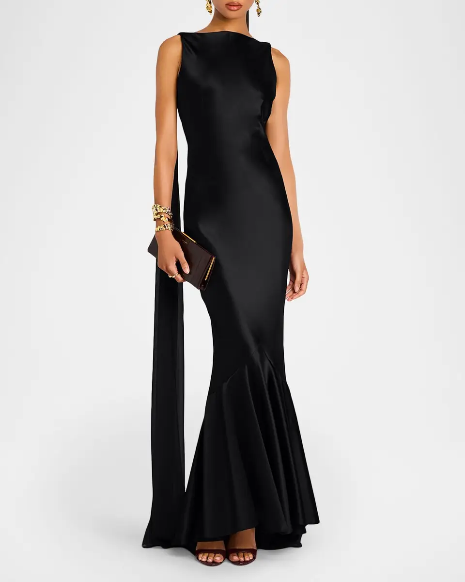 Retrofête Julia Open-Back Mermaid Gown | Thumbnail 2