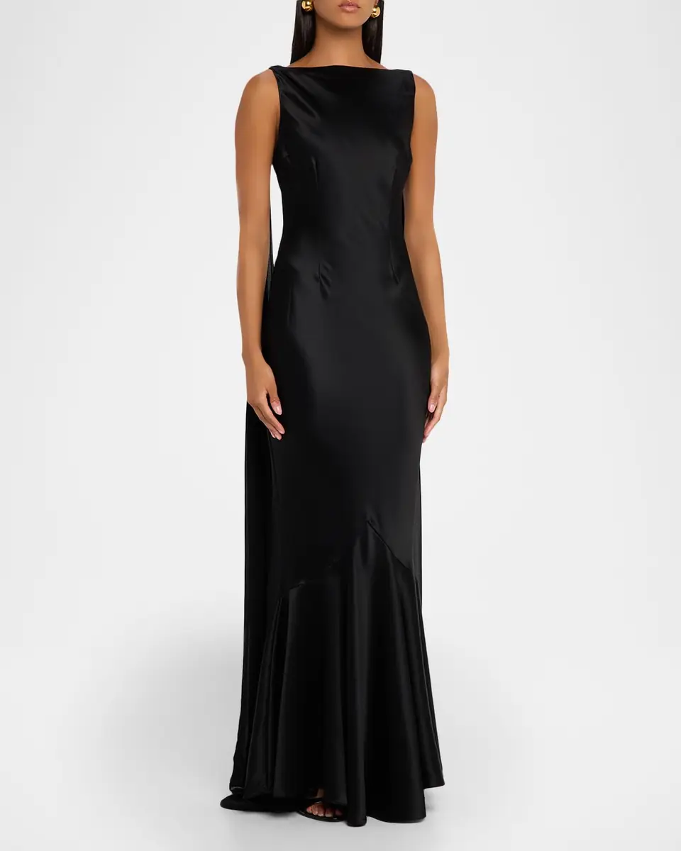 Retrofête Julia Open-Back Mermaid Gown | Thumbnail 4