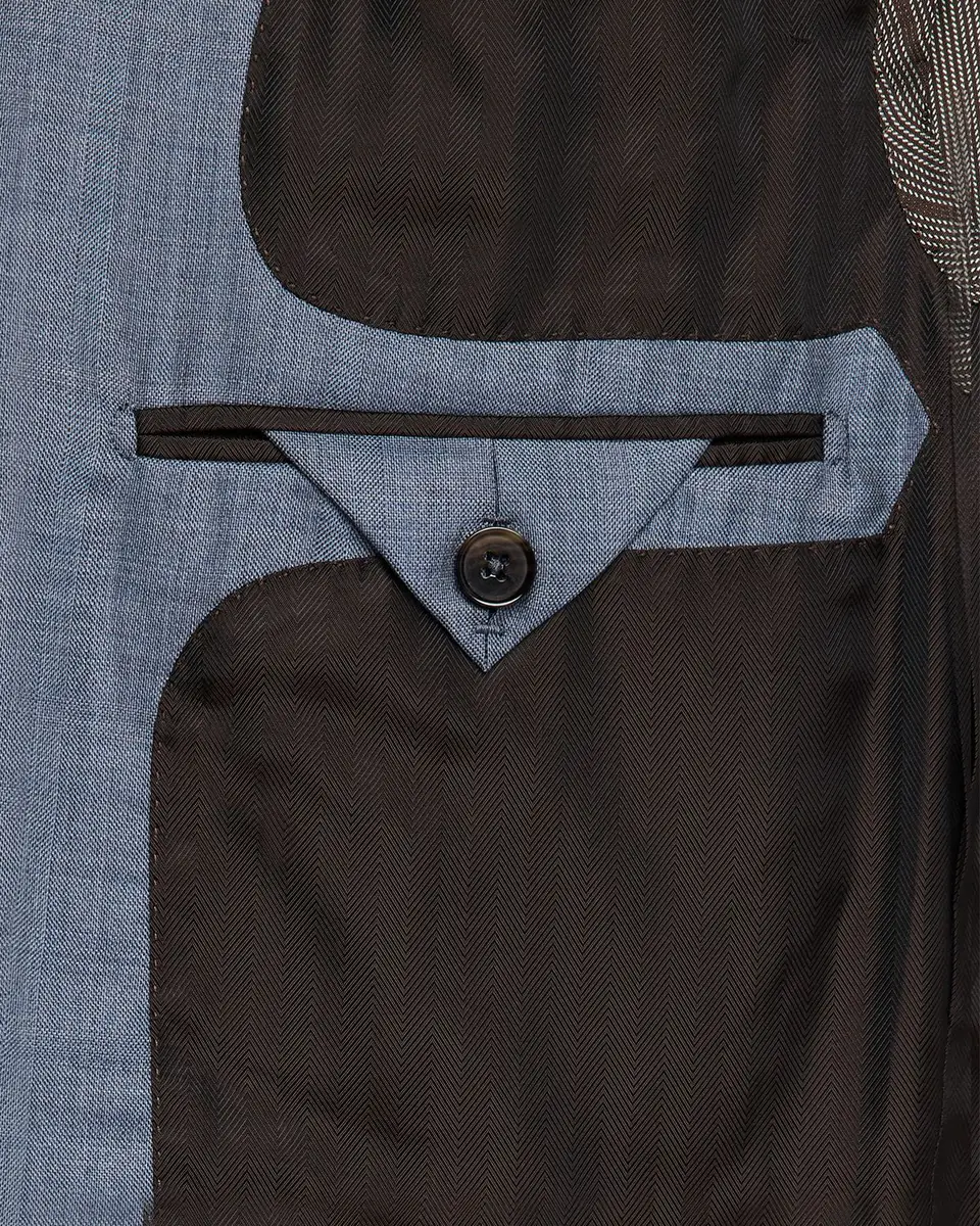 ZEGNA Men's Centoventimila Wool Sharkskin Suit | Thumbnail 6 ZEGNA Men's Centoventimila Wool Sharkskin Suit | Thumbnail 6