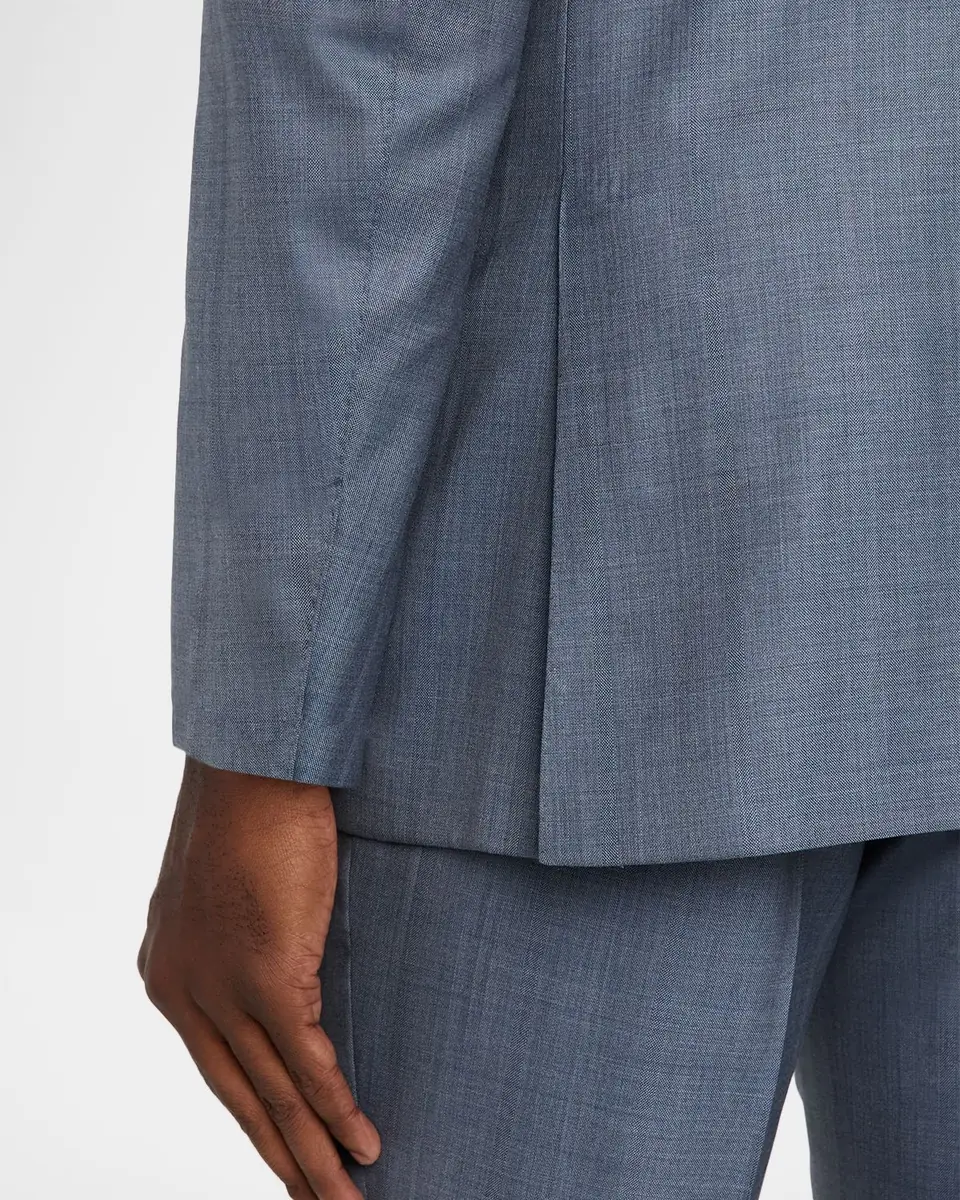 ZEGNA Men's Centoventimila Wool Sharkskin Suit | Thumbnail 8 ZEGNA Men's Centoventimila Wool Sharkskin Suit | Thumbnail 8