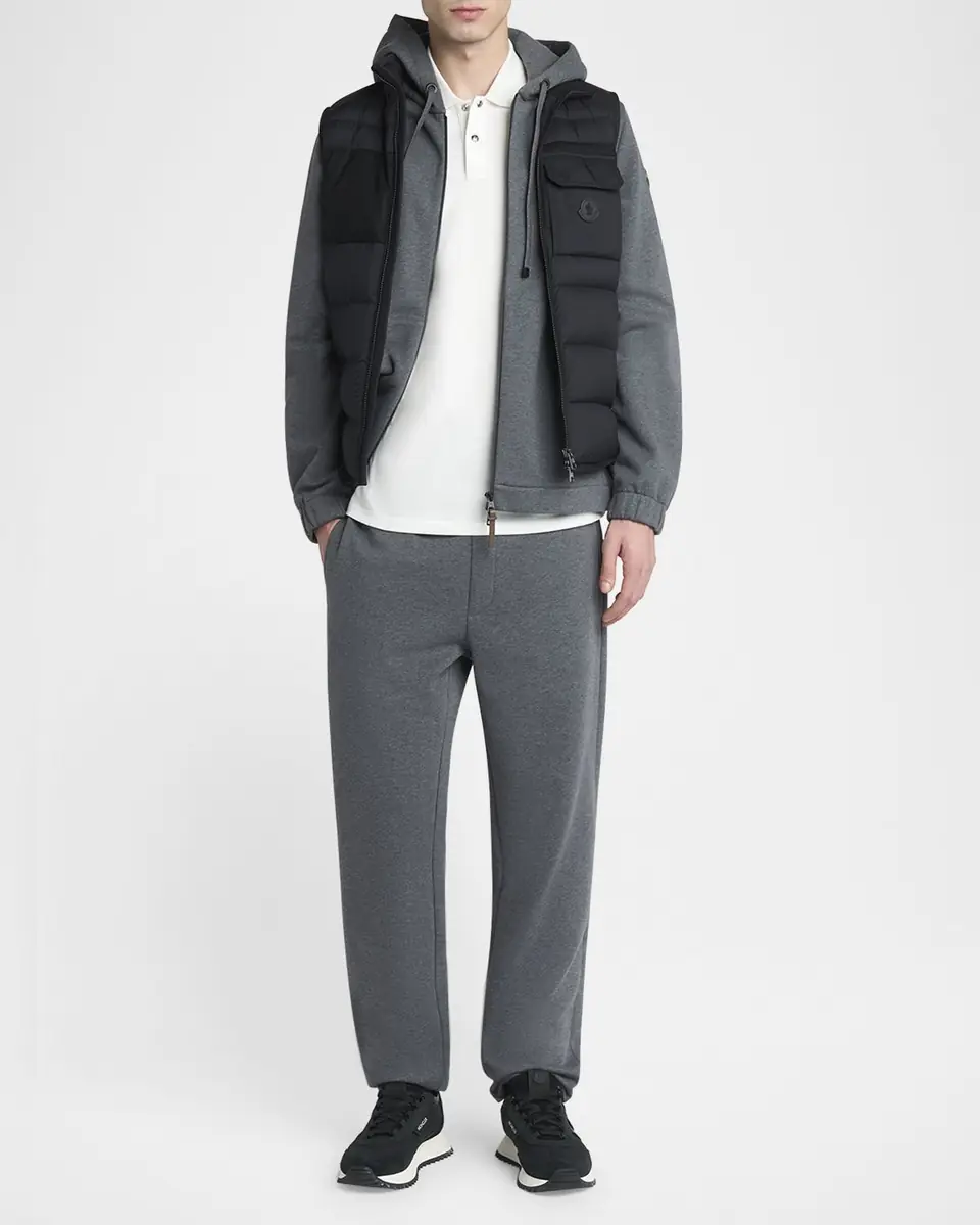 Moncler Men's Fleece Full-Zip Hoodie | Thumbnail 2 Moncler Men's Fleece Full-Zip Hoodie | Thumbnail 2