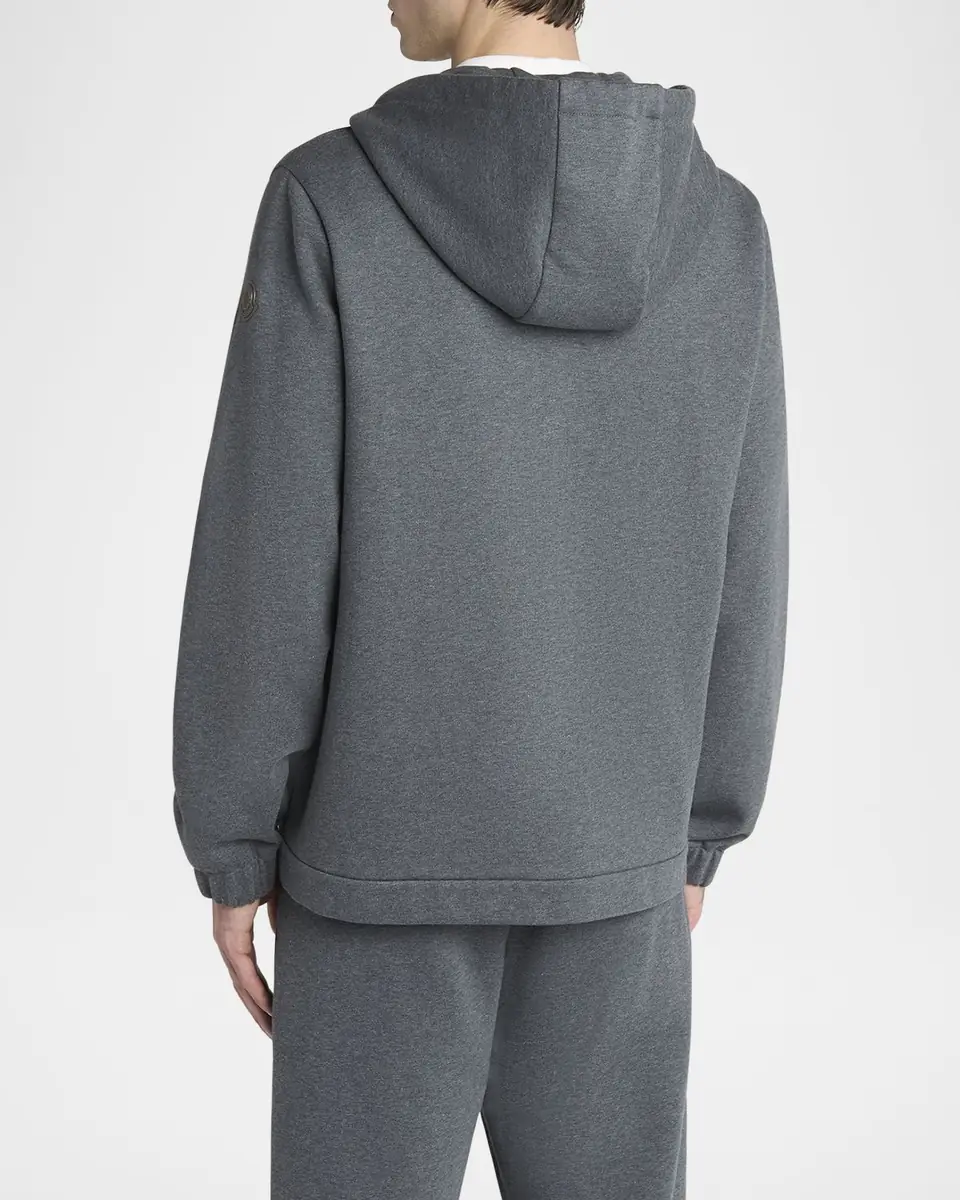 Moncler Men's Fleece Full-Zip Hoodie | Thumbnail 3 Moncler Men's Fleece Full-Zip Hoodie | Thumbnail 3