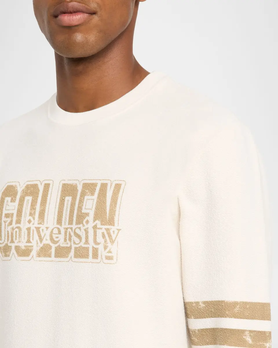 Golden Goose Men's Cotton Fleece Golden University Sweatshirt | Thumbnail 5 Golden Goose Men's Cotton Fleece Golden University Sweatshirt | Thumbnail 5