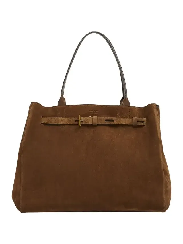 Audrey Large Tote Bag in Calfskin Suede Audrey Large Tote Bag in Calfskin Suede
