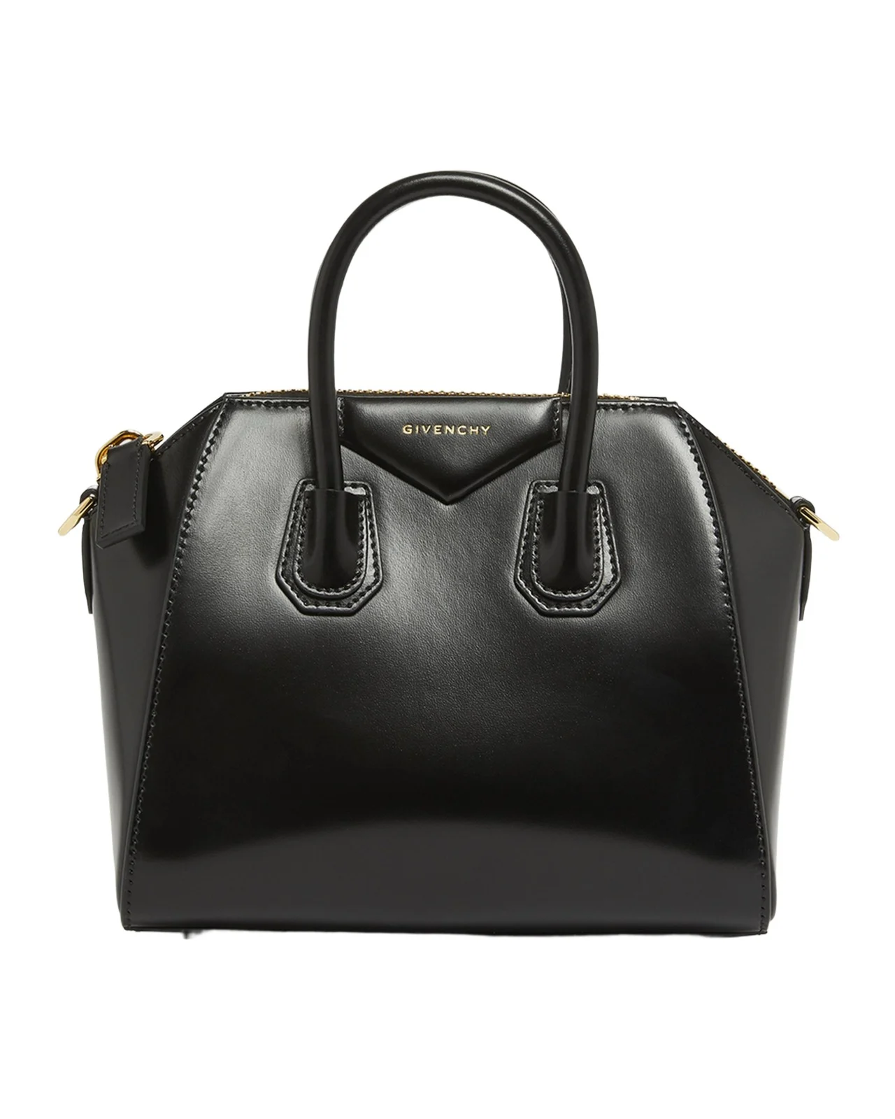 Antigona Mini Top-Handle Bag in Box Leather Antigona Mini Top-Handle Bag in Box Leather