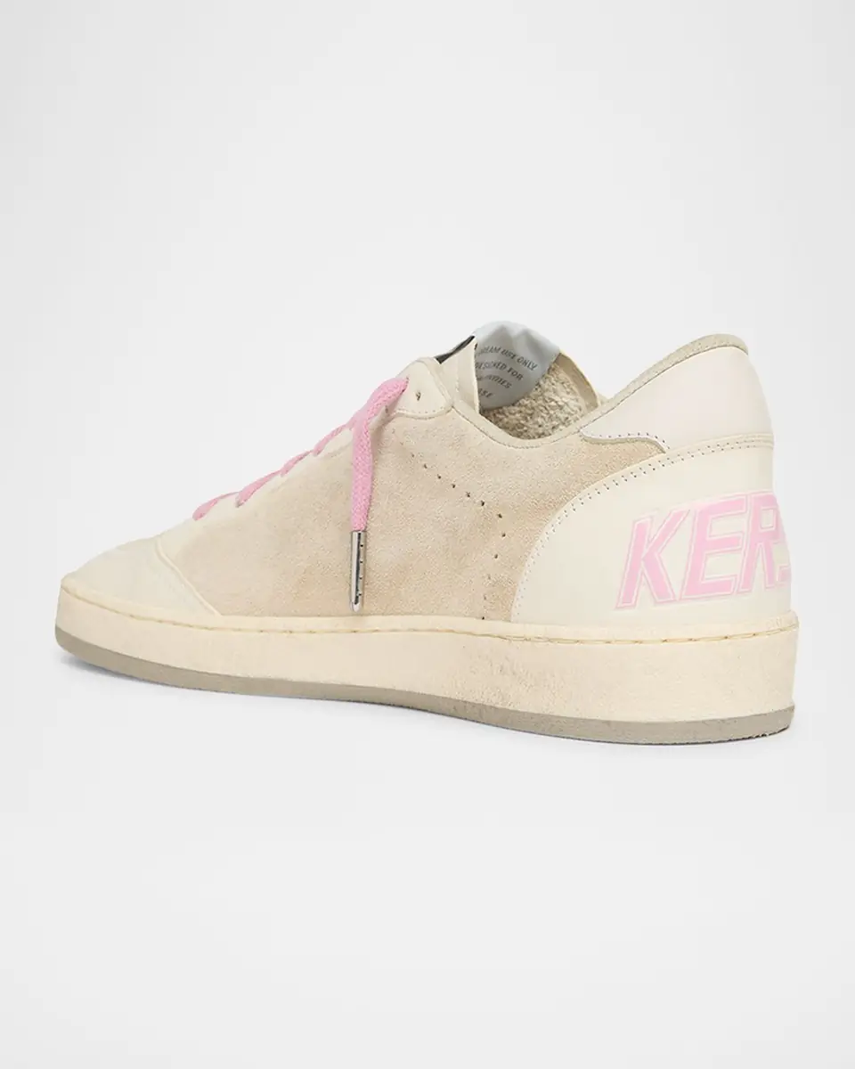 Golden Goose Ball Star Mixed Leather Low-Top Sneakers | Thumbnail 3 Golden Goose Ball Star Mixed Leather Low-Top Sneakers | Thumbnail 3
