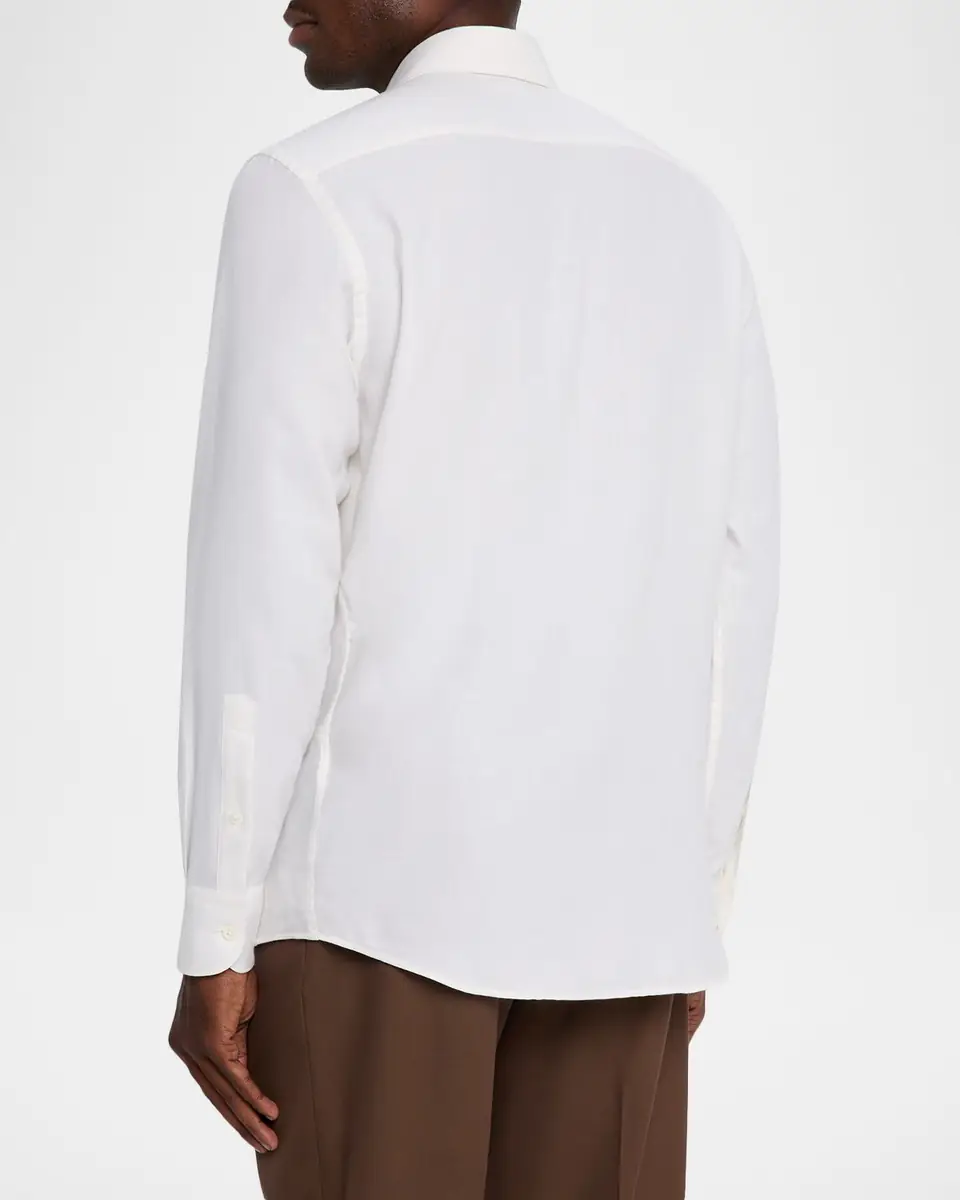 Zegna Men's Cashco Classic-Fit Sport Shirt | Thumbnail 2 Zegna Men's Cashco Classic-Fit Sport Shirt | Thumbnail 2