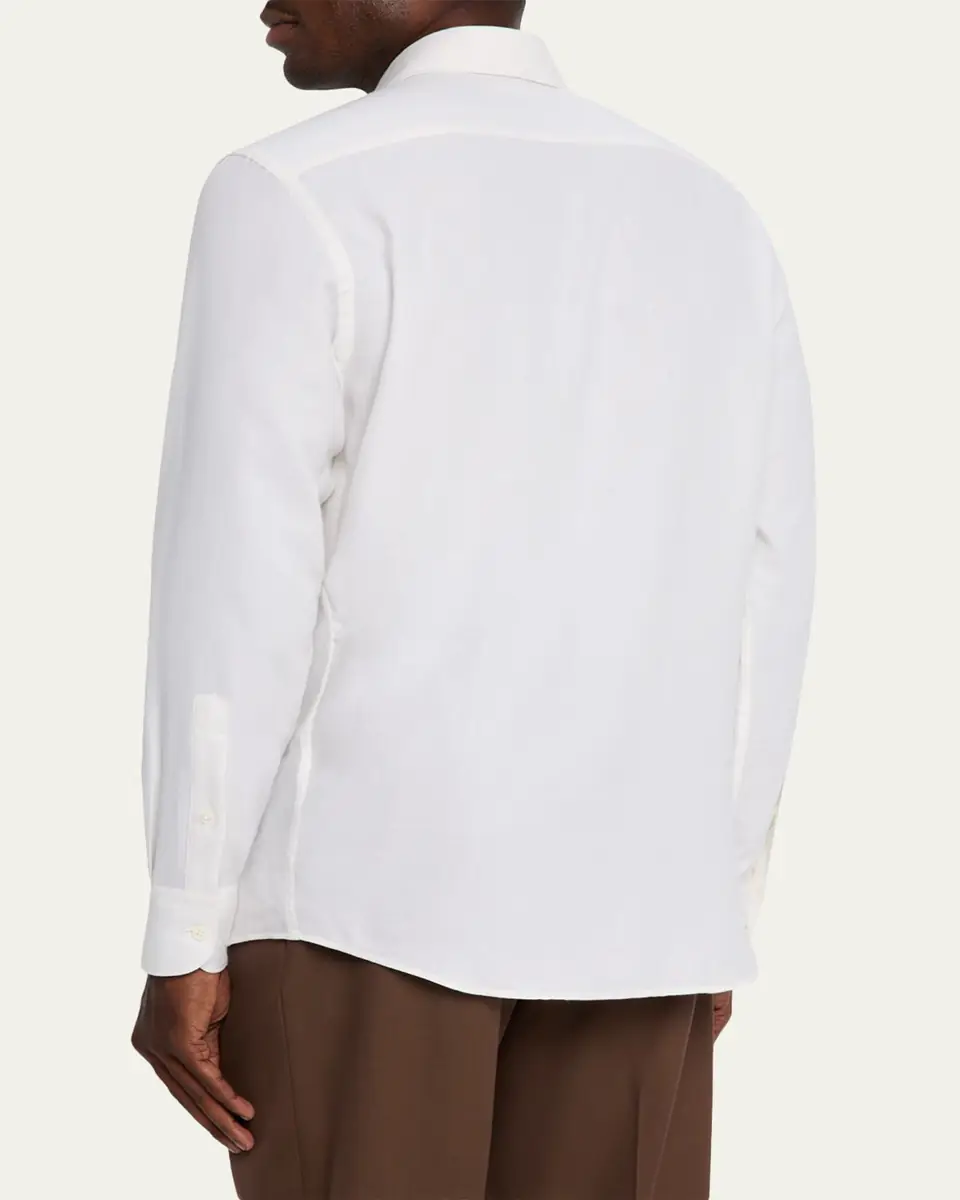 Zegna Men's Cashco Classic-Fit Sport Shirt | Thumbnail 7 Zegna Men's Cashco Classic-Fit Sport Shirt | Thumbnail 7