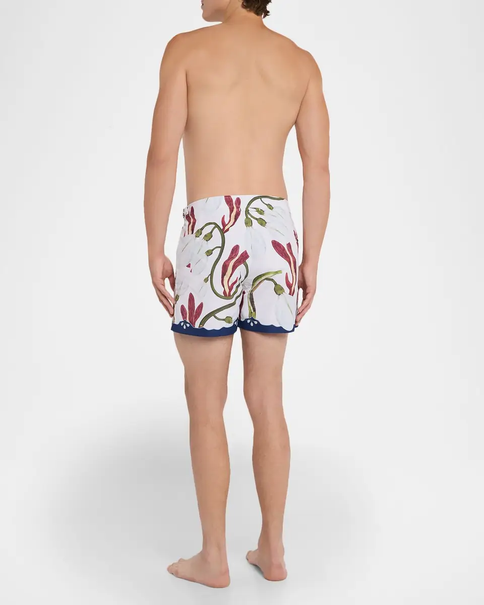 Orlebar Brown Men's Setter Orchis Print Swim Shorts, 4.5 Inseam | Thumbnail 3 Orlebar Brown Men's Setter Orchis Print Swim Shorts, 4.5 Inseam | Thumbnail 3