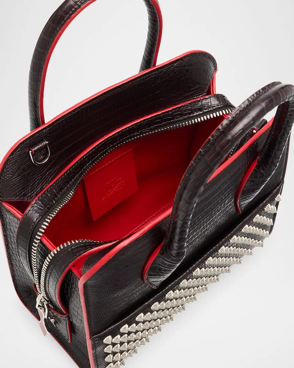 Christian Louboutin Eloise Crossbody Bag in Spiked Lizard-Embossed Leather | Thumbnail 4 Christian Louboutin Eloise Crossbody Bag in Spiked Lizard-Embossed Leather | Thumbnail 4