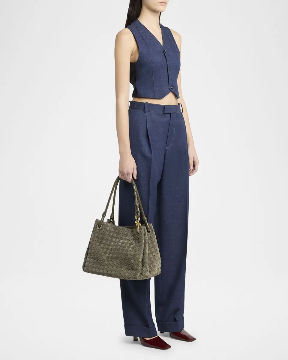 Bottega Veneta Large Parachute Suede Shoulder Bag | Thumbnail 4 Bottega Veneta Large Parachute Suede Shoulder Bag | Thumbnail 4