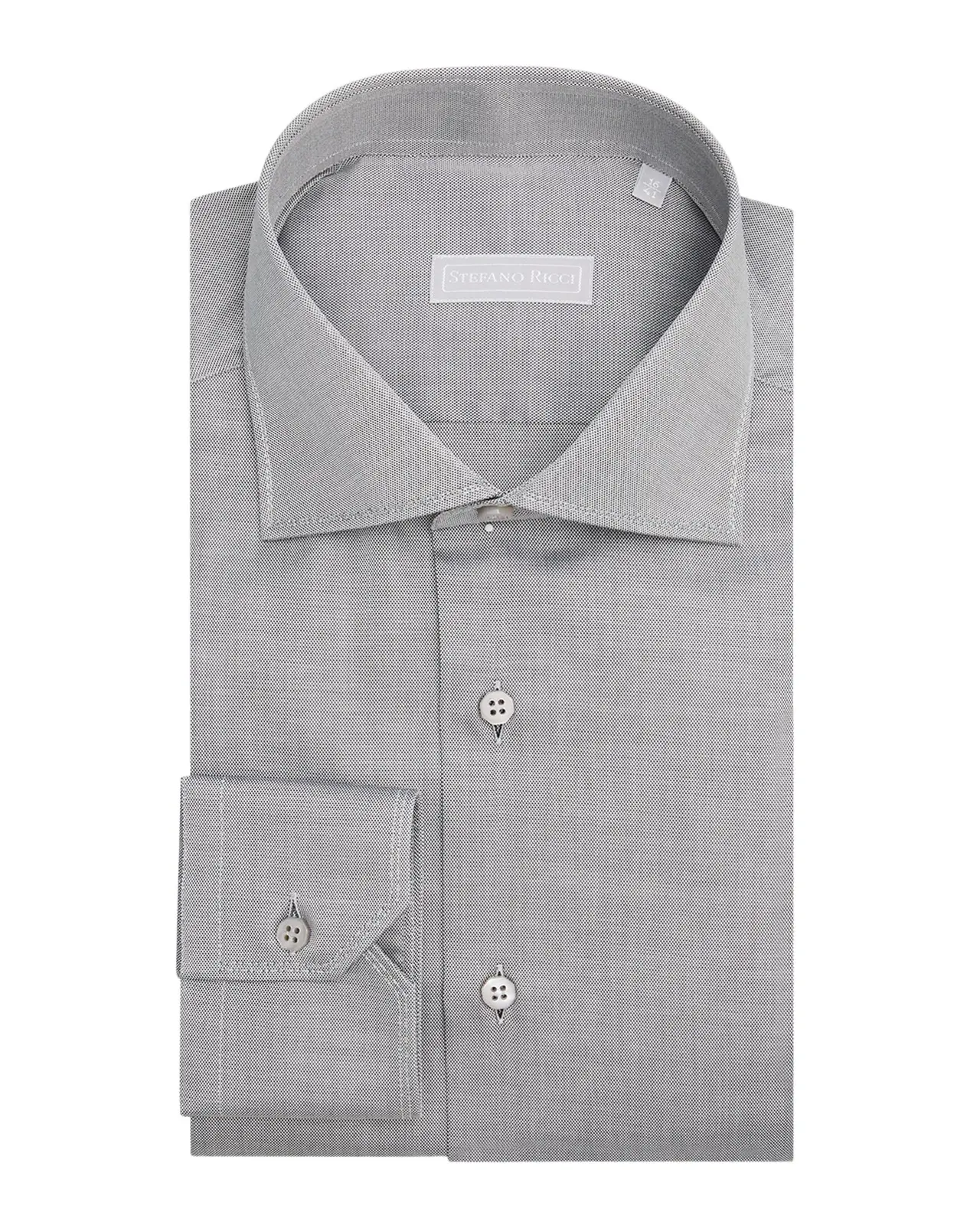 Stefano Ricci Men's Oxford Cotton Spread Collar Dress Shirt