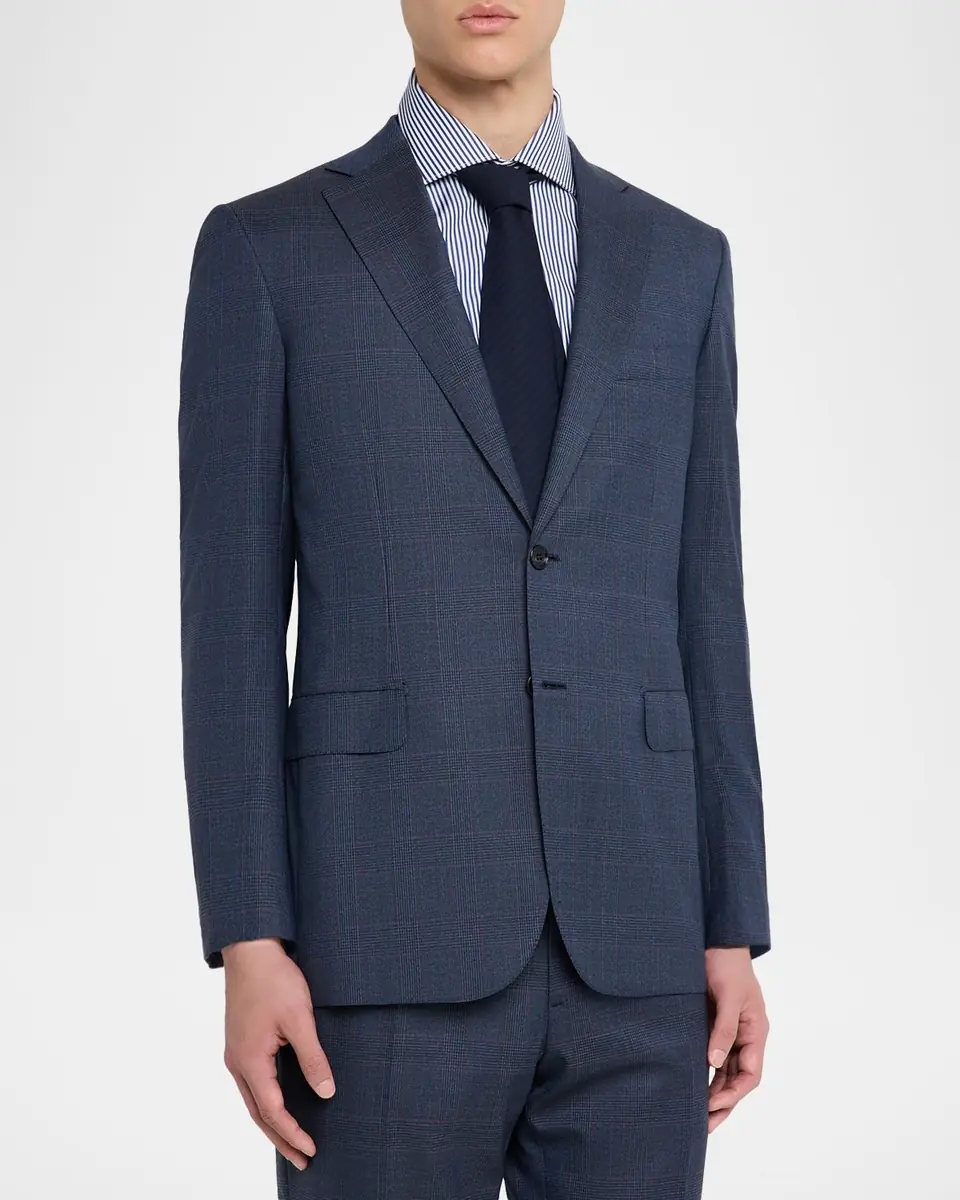 Brioni Men's Wool Plaid Two-Piece Suit | Thumbnail 4