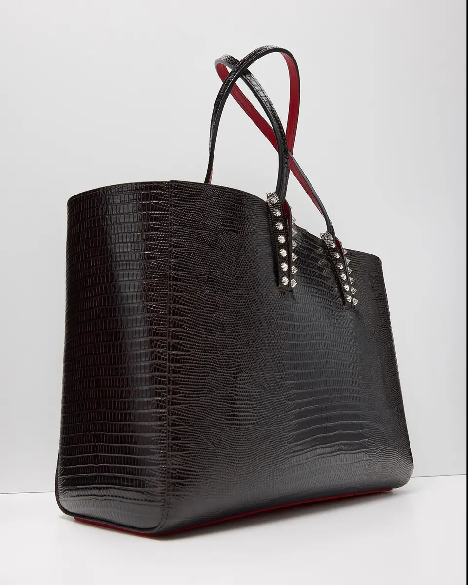 Christian Louboutin Cabata Small Tote Bag in Lizard-Embossed Leather | Thumbnail 5 Christian Louboutin Cabata Small Tote Bag in Lizard-Embossed Leather | Thumbnail 5