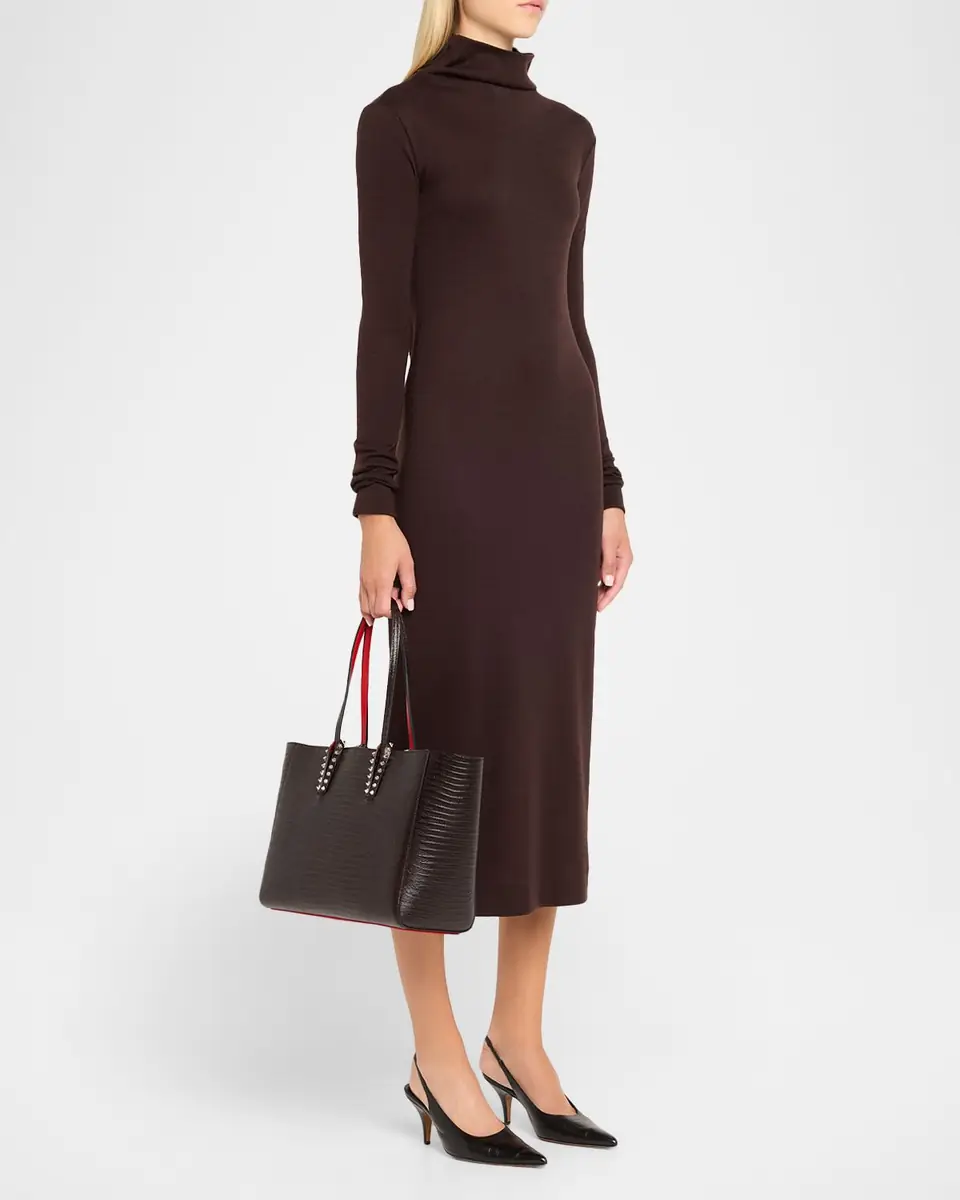 Christian Louboutin Cabata Small Tote Bag in Lizard-Embossed Leather | Thumbnail 6 Christian Louboutin Cabata Small Tote Bag in Lizard-Embossed Leather | Thumbnail 6