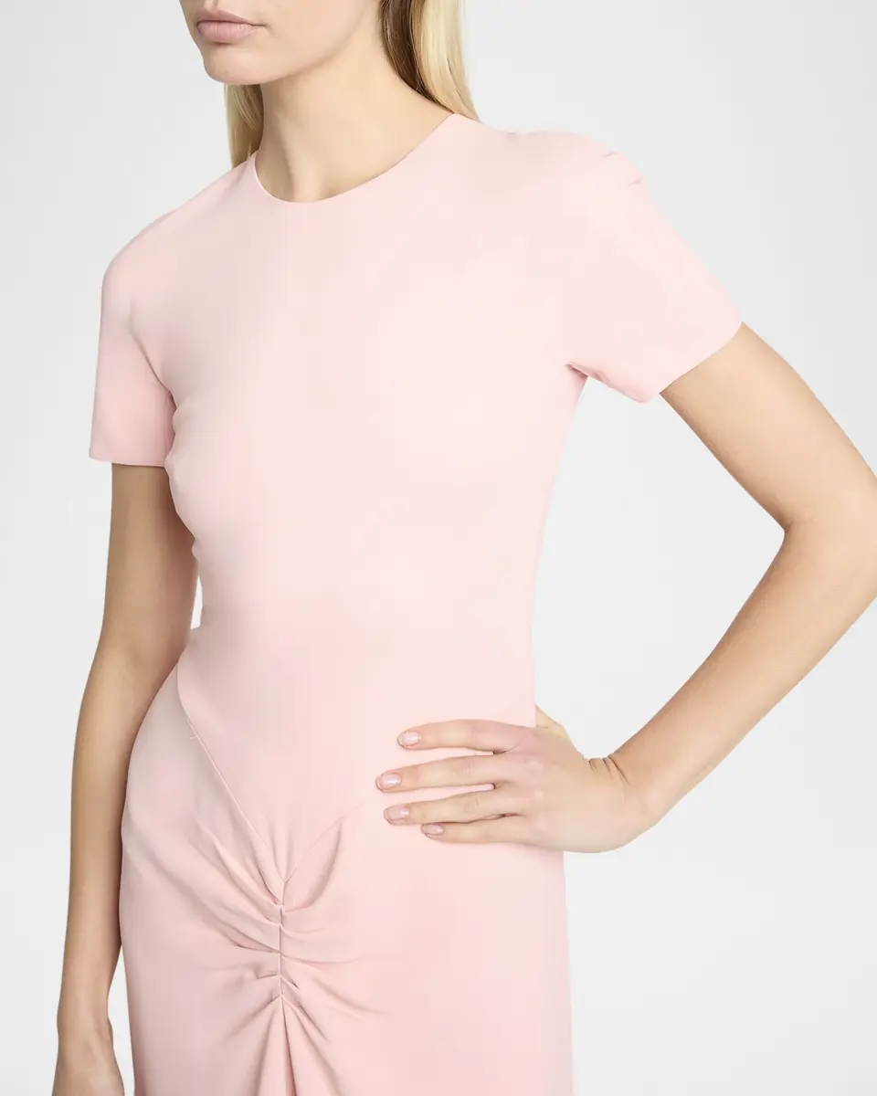 Victoria Beckham Gathered T-Shirt Midi Dress | Thumbnail 4 Victoria Beckham Gathered T-Shirt Midi Dress | Thumbnail 4