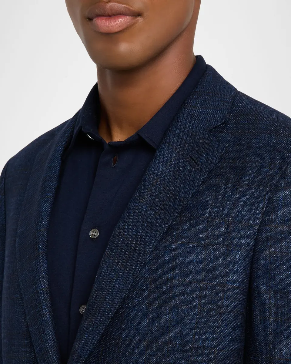 Giorgio Armani Men's Textured Windowpane Sport Coat | Thumbnail 5 Giorgio Armani Men's Textured Windowpane Sport Coat | Thumbnail 5