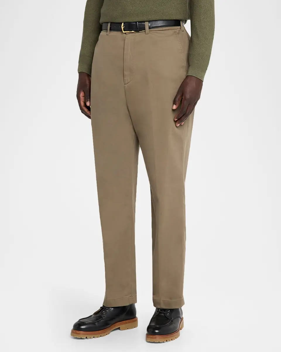 dunhill Men's Cotton Twill Straight-Fit Chino Pants | Thumbnail 4 dunhill Men's Cotton Twill Straight-Fit Chino Pants | Thumbnail 4