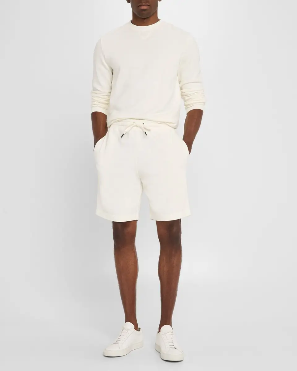 Derek Rose Men's Quinn Cotton-Modal Loopback Crewneck Sweatshirt | Thumbnail 2