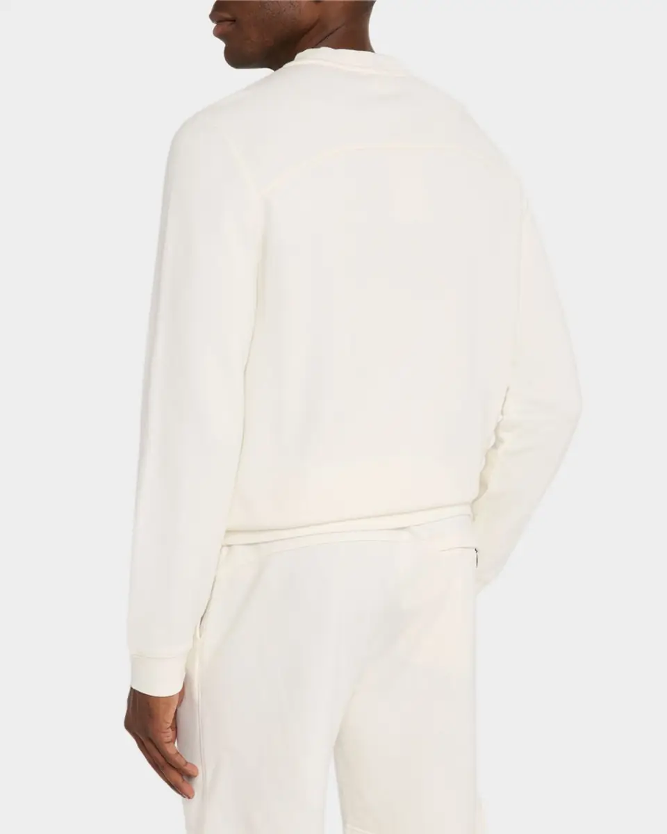 Derek Rose Men's Quinn Cotton-Modal Loopback Crewneck Sweatshirt | Thumbnail 3