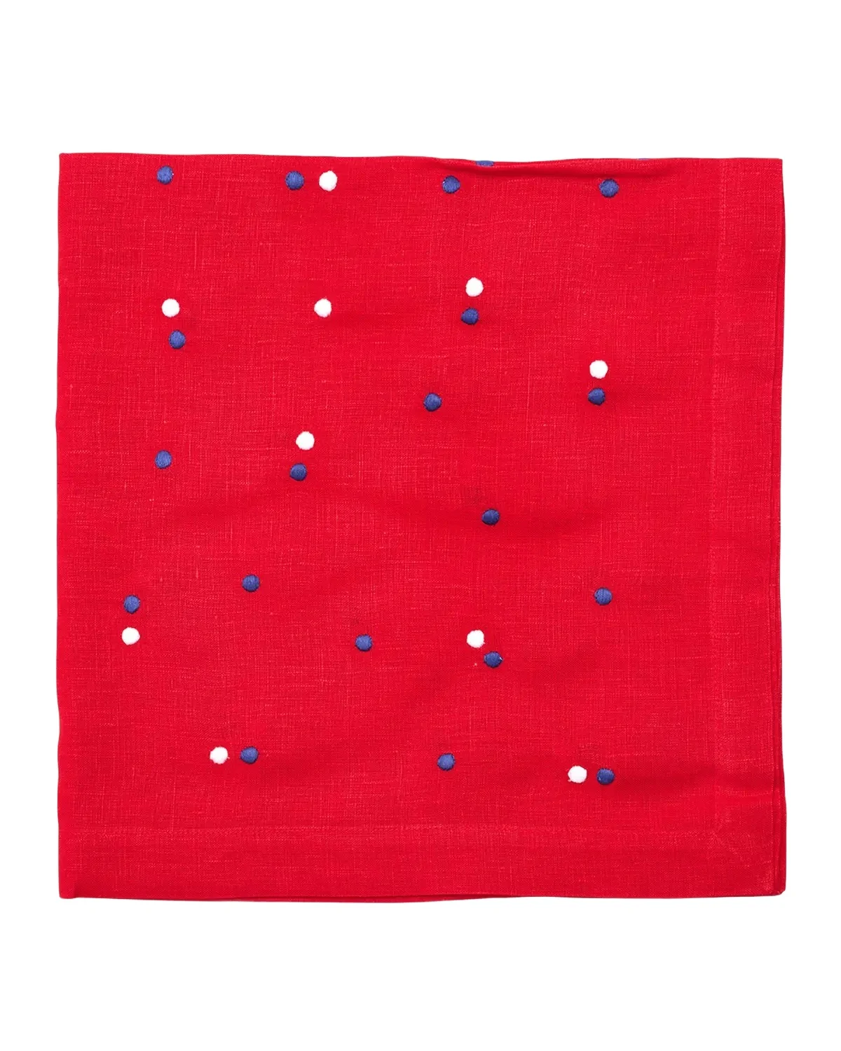 Deborah Rhodes Scattered Dots Embroidered Napkin, Set of 4