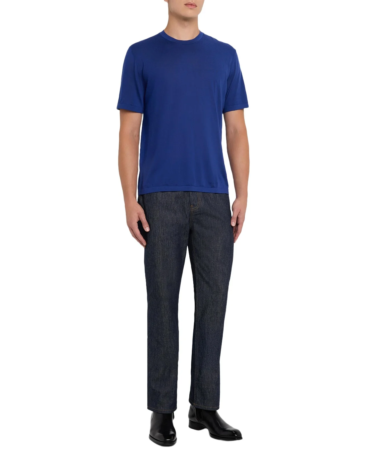 Men's Cashmere Alpha Yarn Crewneck T-Shirt