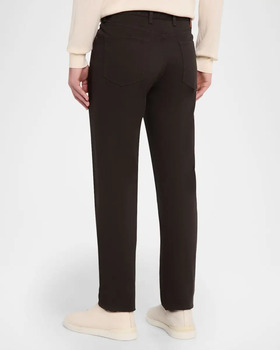 ZEGNA Men's Stretch Gabardine Straight-Leg Jeans | Thumbnail 2 ZEGNA Men's Stretch Gabardine Straight-Leg Jeans | Thumbnail 2