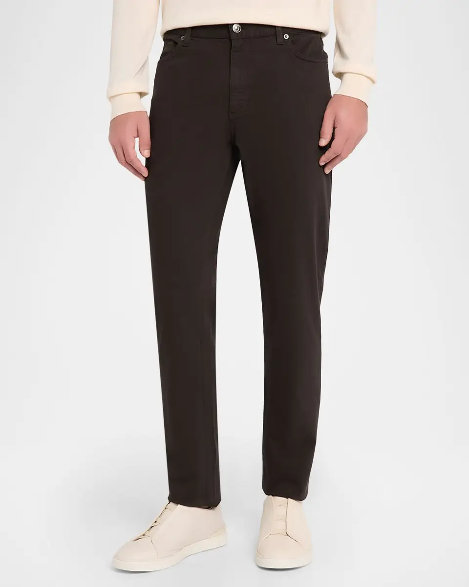 ZEGNA Men's Stretch Gabardine Straight-Leg Jeans | Thumbnail 3 ZEGNA Men's Stretch Gabardine Straight-Leg Jeans | Thumbnail 3