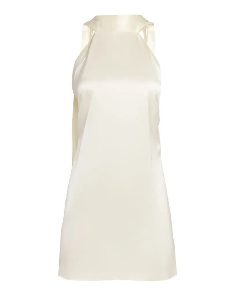 NICHOLAS Lita Draped Satin Mini Dress | Image 1 NICHOLAS Lita Draped Satin Mini Dress | Image 1