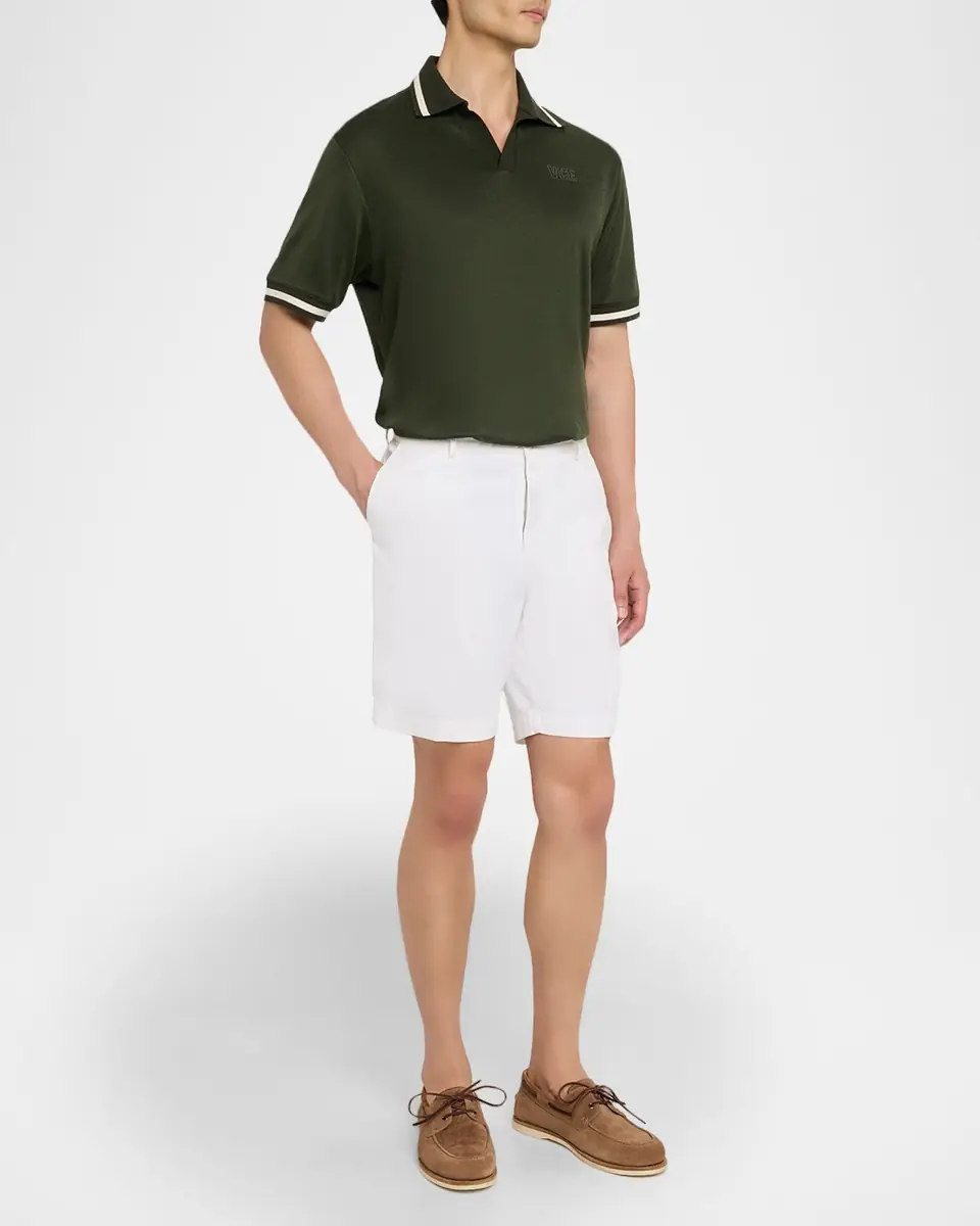 Golden Goose Men's Jersey Embroidered Polo Shirt | Thumbnail 2