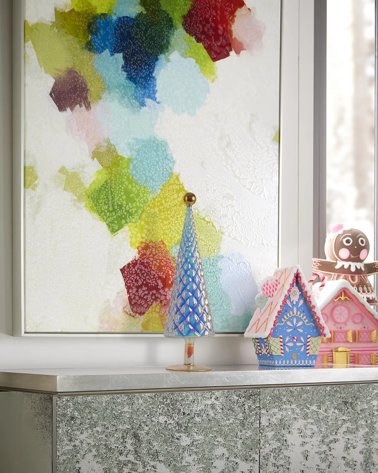 Glitterville Opalescence 19" Glass Tree, Small
