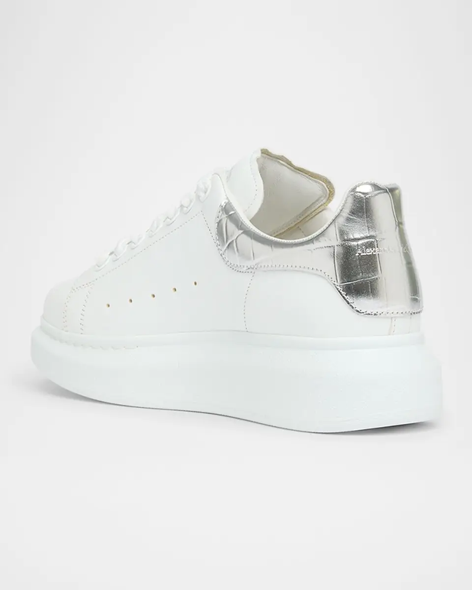 Alexander McQueen Oversized Metallic-Embossed Sneaker | Thumbnail 3 Alexander McQueen Oversized Metallic-Embossed Sneaker | Thumbnail 3