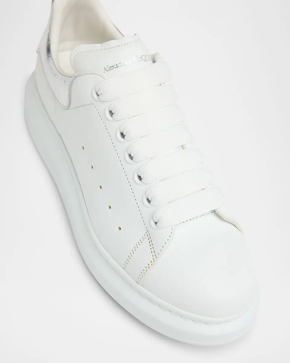 Alexander McQueen Oversized Metallic-Embossed Sneaker | Thumbnail 4 Alexander McQueen Oversized Metallic-Embossed Sneaker | Thumbnail 4