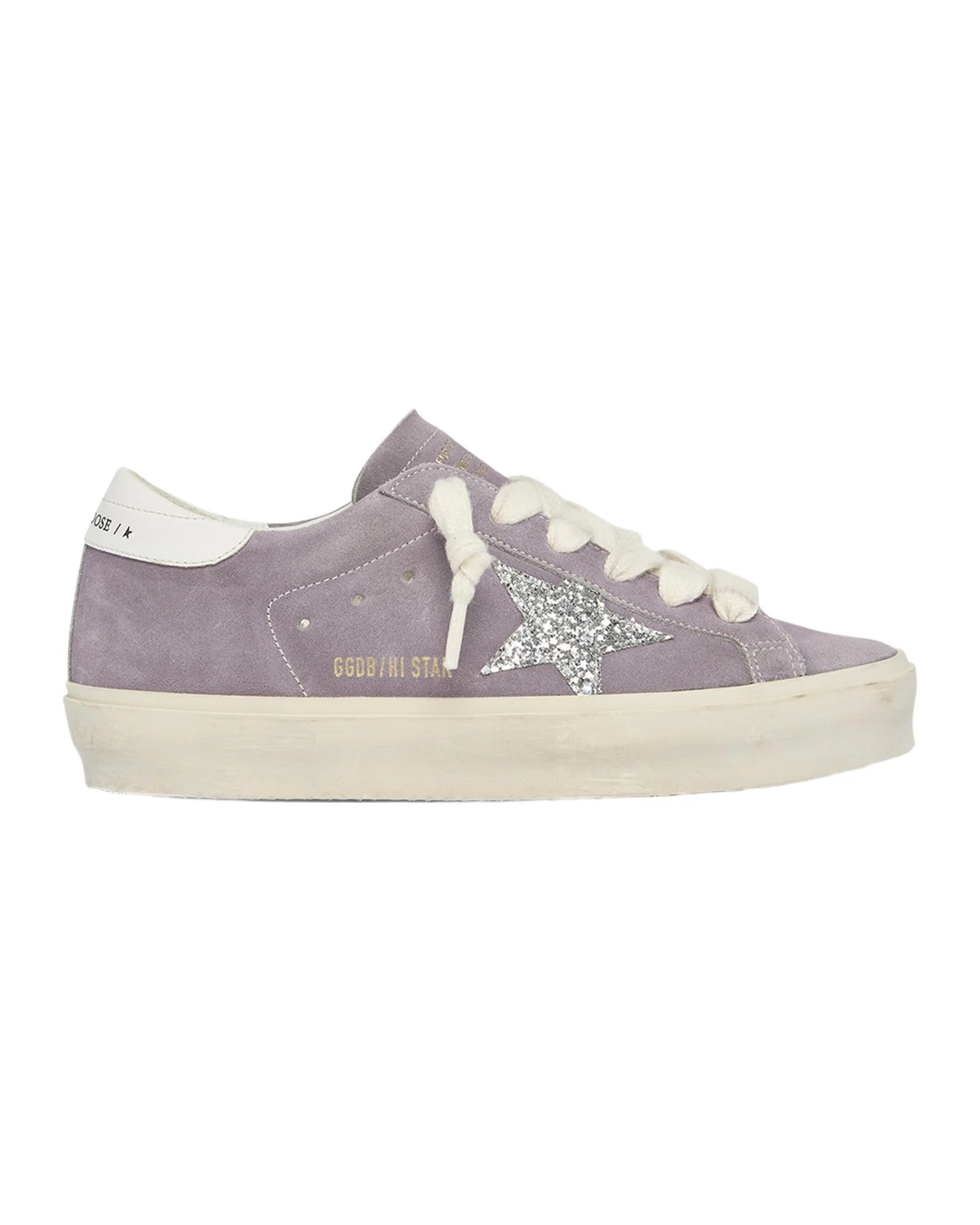 Hi Star Suede Glitter Low-Top Sneakers