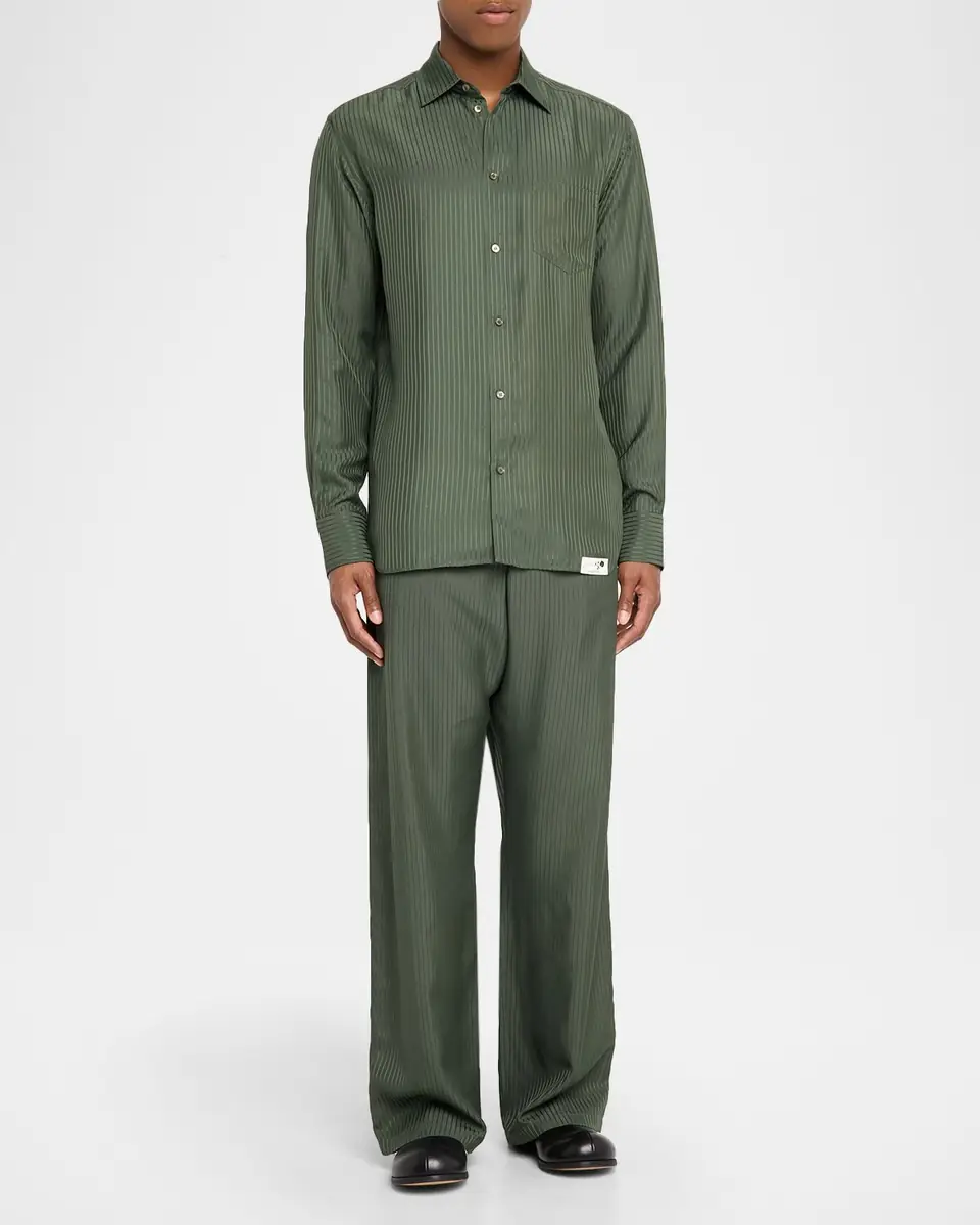 Golden Goose Men's Journey Stripe Pull-On Joggers | Thumbnail 2